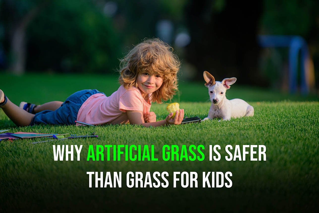 Why Artificial Grass in Salt Lake City is Safer Than Grass for Kids